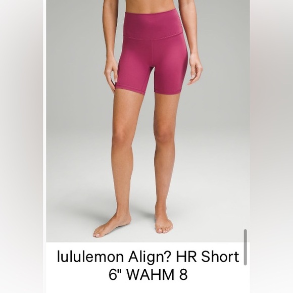 Lululemon Pink High-Rise Shorts - Picture 1 of 3